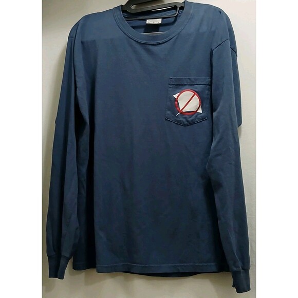 RARE The Crocodile Hunter Steve Irwin Double Sided Long Sleeve Pocket Tee Medium - Picture 2 of 6